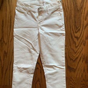 white old navy super skinny jeans